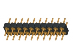 2.54mm ԲPIN룬180ȣ˫ţܸ1.9볤7.65